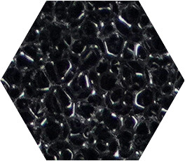 Mostra d&rsquo;escuma filtrant PPI negra