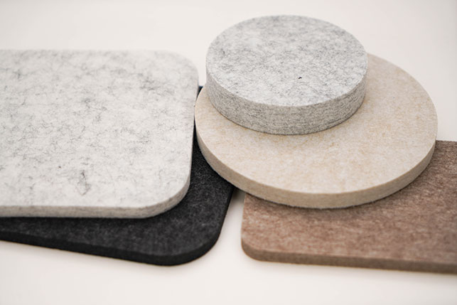 Mostres de materials tècnics transformats a mida